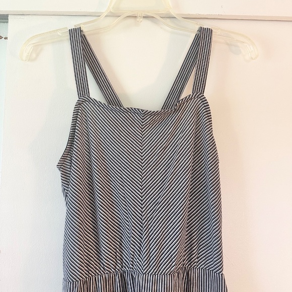 Navy Striped Jumpsuit - Picture 3 of 7